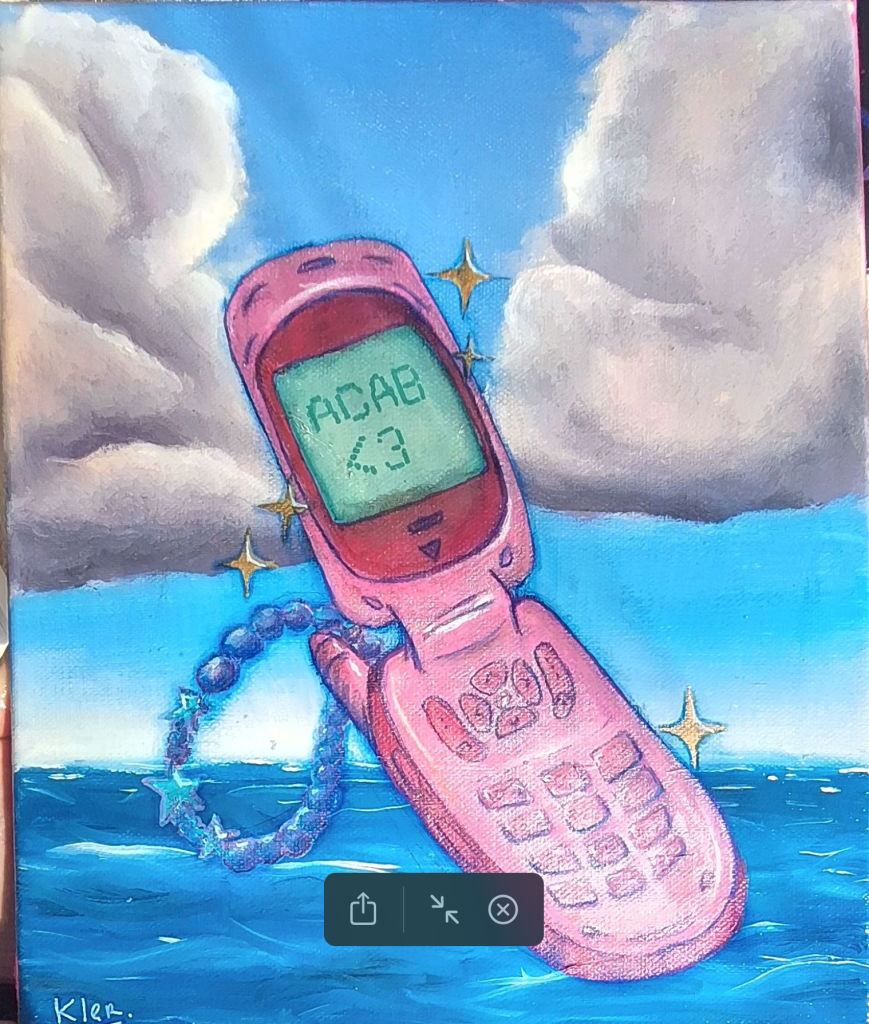 peinture acrylique et huile sur toile